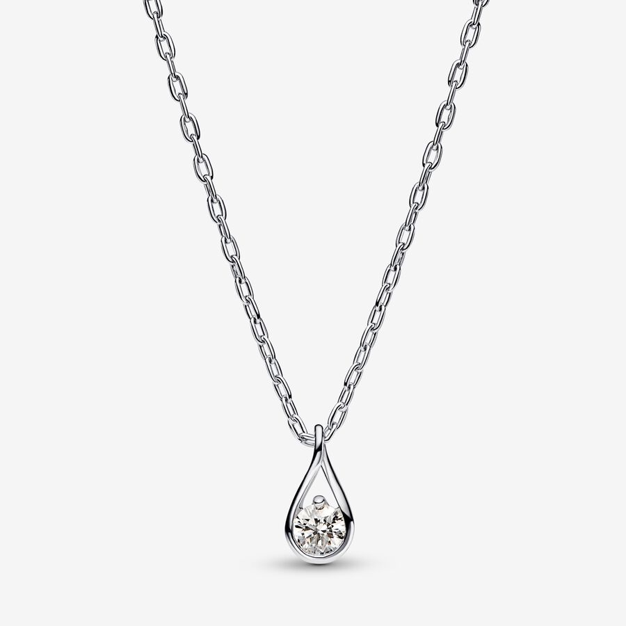 Pandora Infinite Lab-Grown Diamond Jewelry Gift Set 0.35 carat tw Sterling Silver