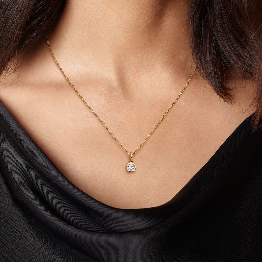 Pandora Talisman Lab-grown Diamond Horseshoe Pendant 0.25 carat tw 14k Gold