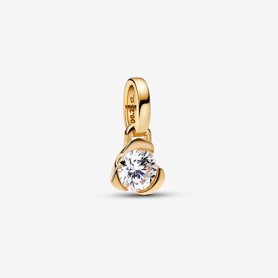 Pandora Talisman Lab-grown Diamond Heart Pendant 0.25 carat tw 14k Gold