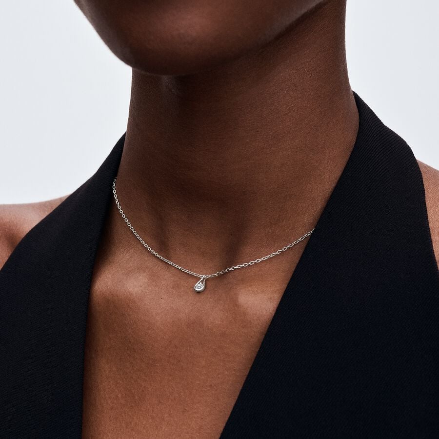 Pandora Infinite Lab-grown Diamond Pendant & Necklace 0.15 carat tw Sterling Silver