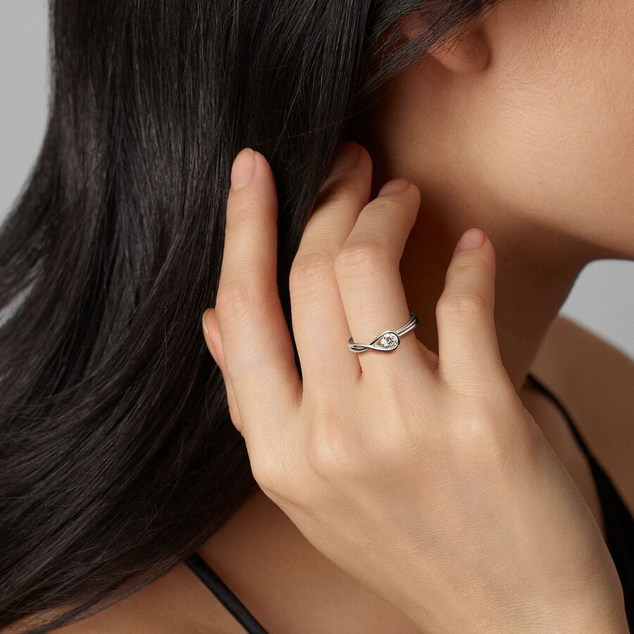 Pandora Infinite Lab-grown Diamond Ring 0.25 carat tw 14k White Gold