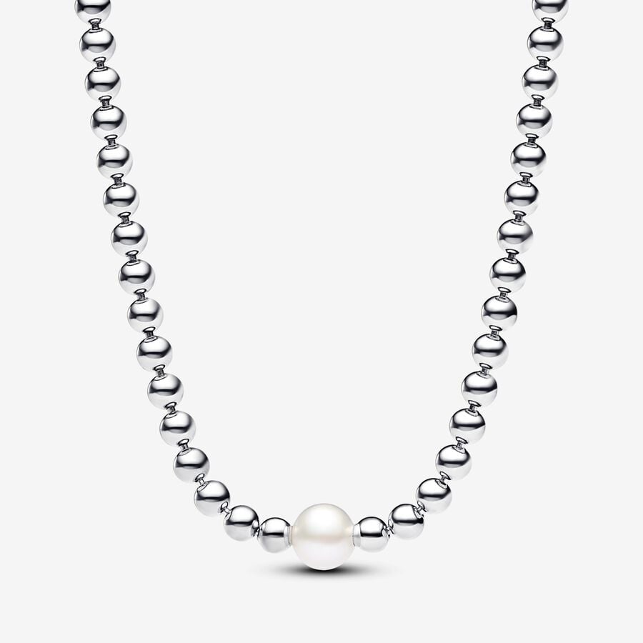 Treated Freshwater Cultured Pearl & Beads Collier Necklace