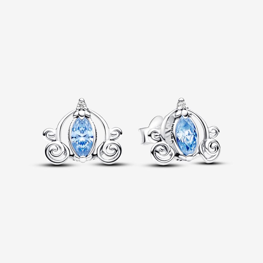 Disney Cinderella's Carriage Stud Earrings and Necklace Set